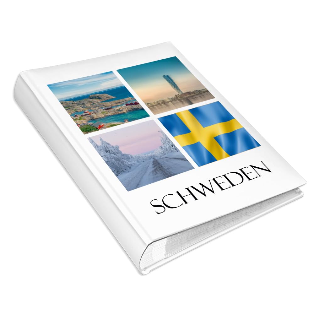 Urlaubsfotoalbum 15x21: Schweden, Fototasche für Fotos, Taschen-Fotohalter für lose Blätter, Urlaub Schweden, Handgemachte Fotoalbum