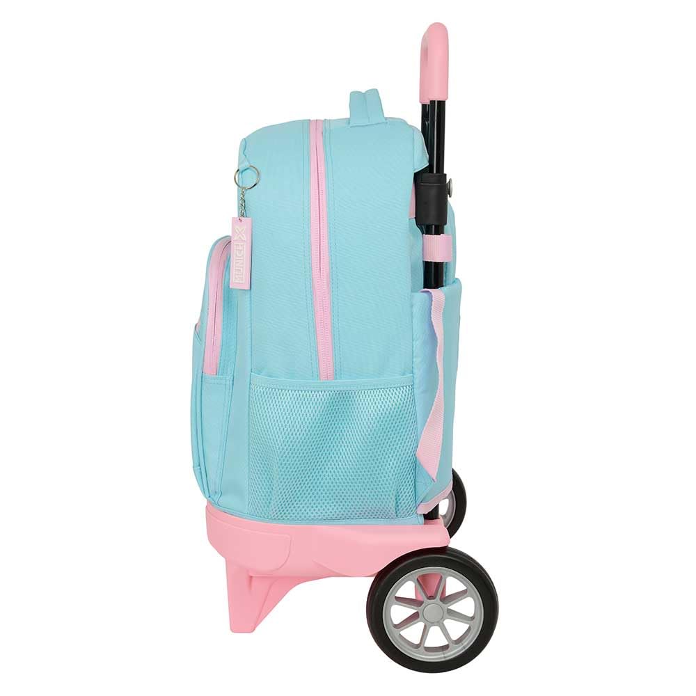 SAFTA | Mochila Escolar Grande con Ruedas Munich Sky Compact Evolution Extraíble, Carro 93 cm, Acolchada y Ergonómica, Portabotellas, Bandeja PVC, Ruedas Silenciosas, Mochila Niño, Medidas 33x22x45 cm