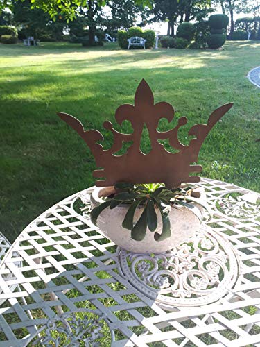 ARTTEC Krone Beetstecker (groß 29 x 25,5 cm, Edelrost) - hochwertige...