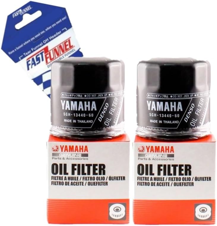 2 Pack Oil Filter 5GH-13440-80-00 Compatible With Yamaha