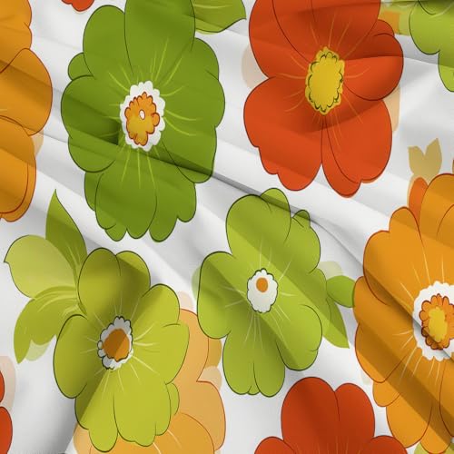 Housse de couette avec fermeture éclair pratique motif fleurs - 5