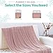 Dalisa Silky Tencel™ Premium Throw Blanket - Soft, Breathable, 50x60 Inches Pink, Crochet Lace, Oeko-Tex Certified, Snuggling & Lounging - Emily