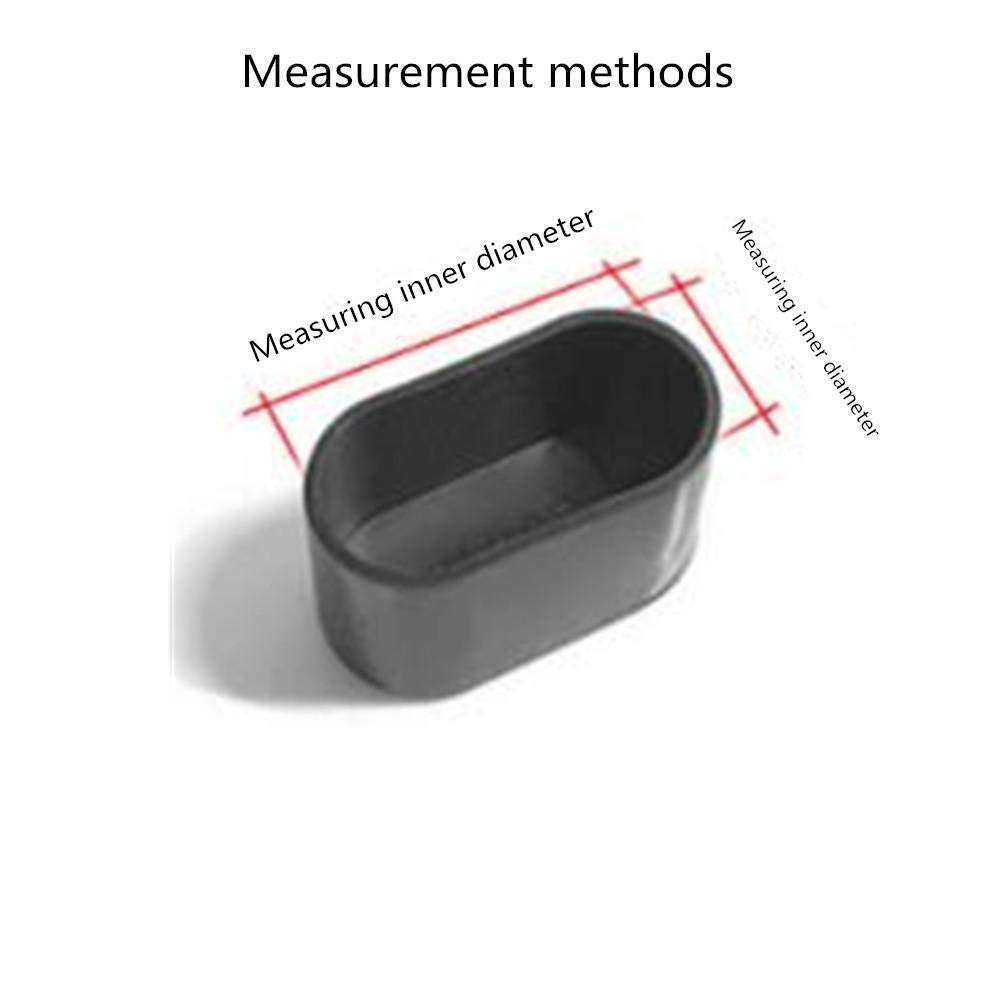 Jjabc Couvre-Jambes Chaise,Ovale Silicone Meubles Pieds Coussinets Couverture Table Protecteurs Rayures Sol,8-24Pcs-Transparent/24 PièCes_20X40Mm
