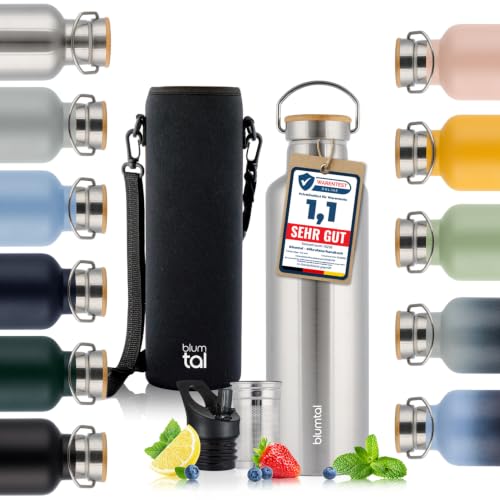 Blumtal Thermosflasche 750ml Stainless Steel Edelstahl Trinkflasche – Ansicht 1