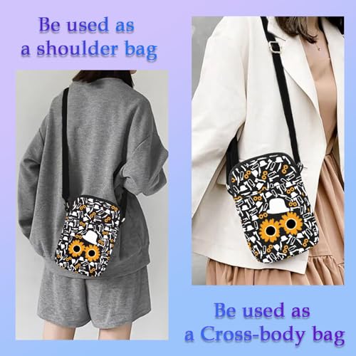 XYANFA Clloown Crossbody Bag Horror Movies Lover Gift Clloown Themed Gift Handbag4