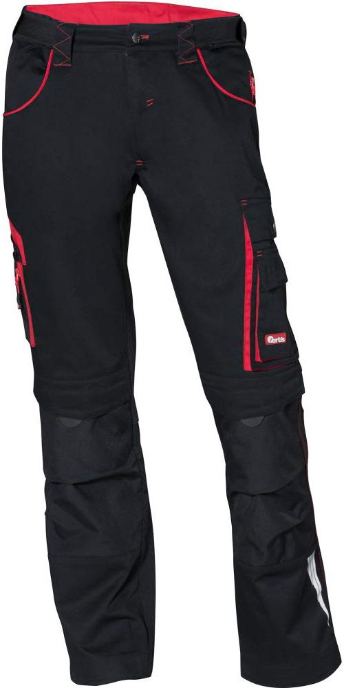 FORTIS Herren Bundhose/Arbeitshose 24 schwarz/rot Gr.28
