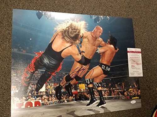 WWE WWF WCW BILL GOLDBERG VS HALL & NASH AUTOGRAPHED 16X20 PHOTO AUTOGRAPH JSA