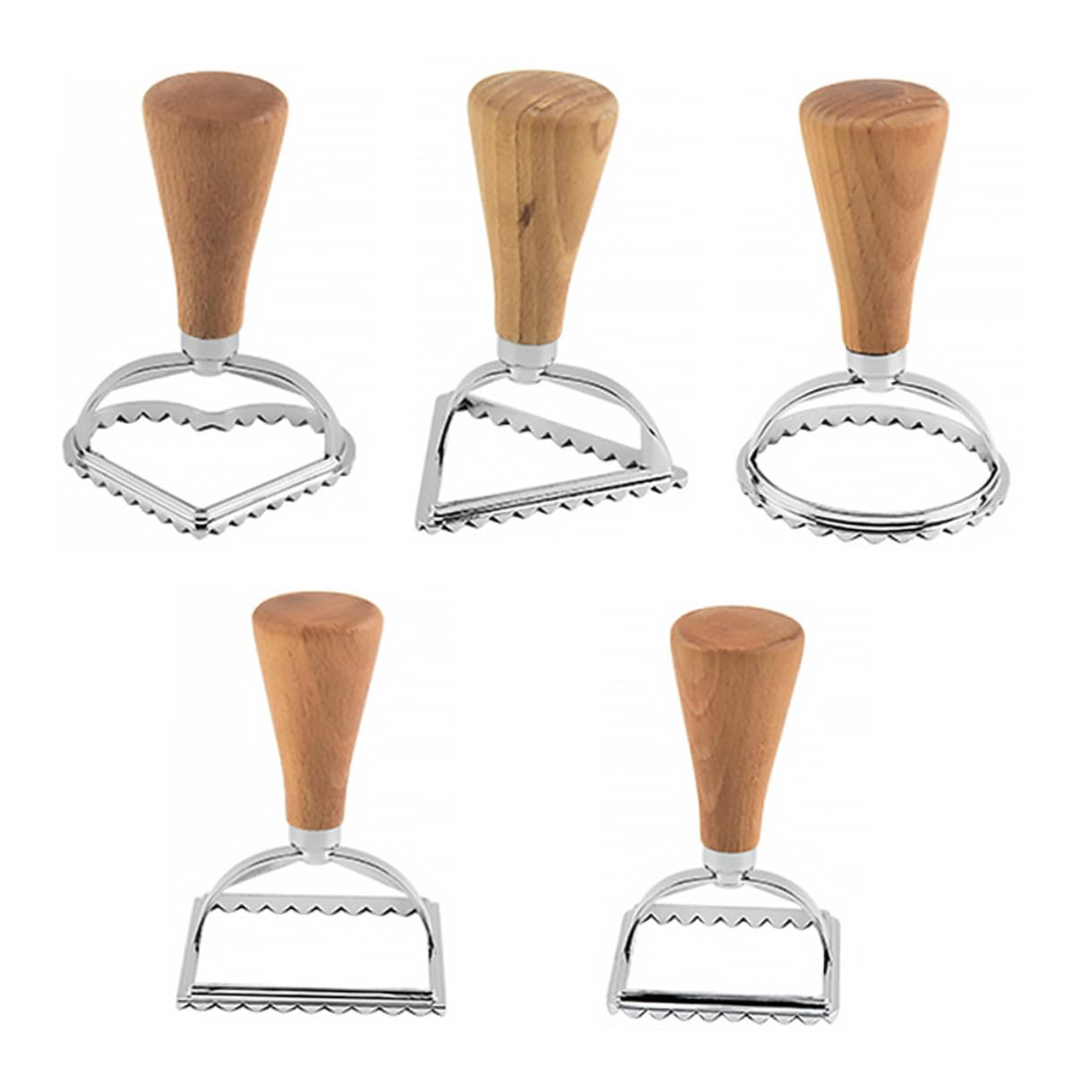Set di Formine per Biscotti in Acciaio Inox 5 Pezzi