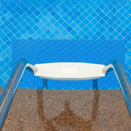 Schwimmbadleitermatte,40x100cm Blau Fischgrätenmuster Schutzmatte Fuer Poolleiter,Schwimmleitermatte,Schwimmbad Leiter Matte Mit Rutschfester Für Schritte,Treppen,Leitern