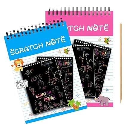 Mini Scratch Pads Craft Material for Kids Fun and Affordable Return Gifts for Creative Play at Birthday Parties for Boys and Girls, Multicolor (B0DCFXNH1G) Amazon Price History, Amazon Price Tracker