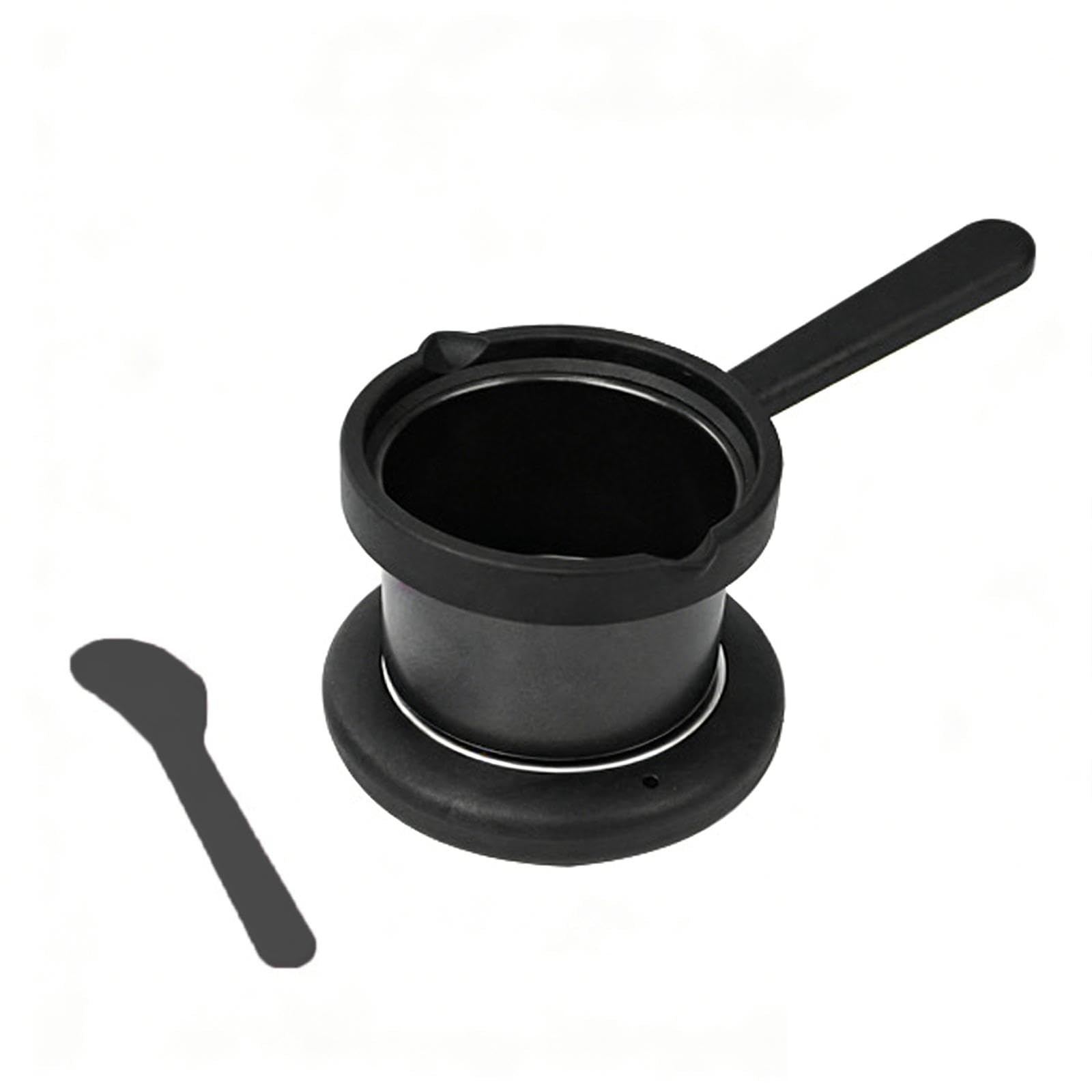 Scaldacera elettrico professionale da 200 ml per uomo e donna con manico, robusto e compatto, ideale per la depilazione la creazione di candele, Nero