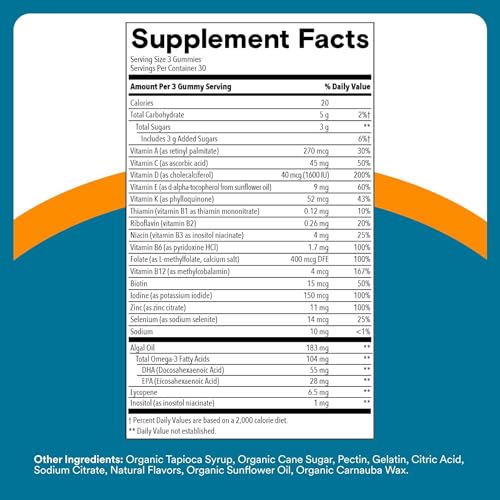 SmartyPants Men's Multivitamin Gummies with Omega 3 DHA/EPA, Methylfolate, Vitamin D3, C, B12, B6, A, K, Zinc, Raspberry Lemonade Flavor, 90 Count (30 Day Supply) - image 6