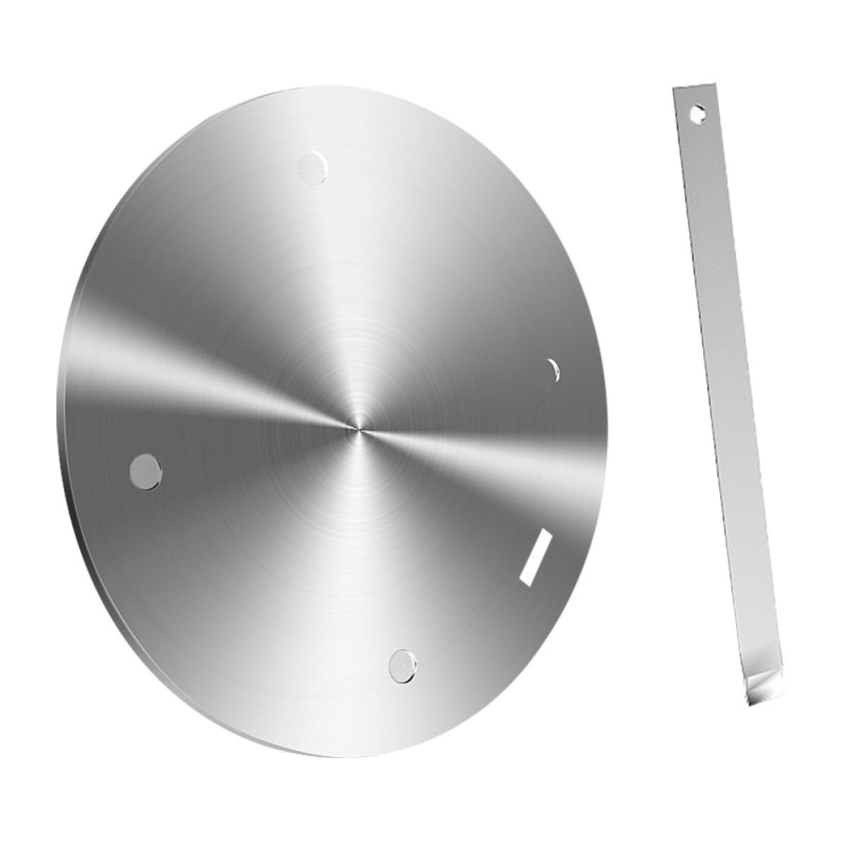 Plaque de guidage thermique en acier inoxydable avec poignée amovible pour gaz et induction