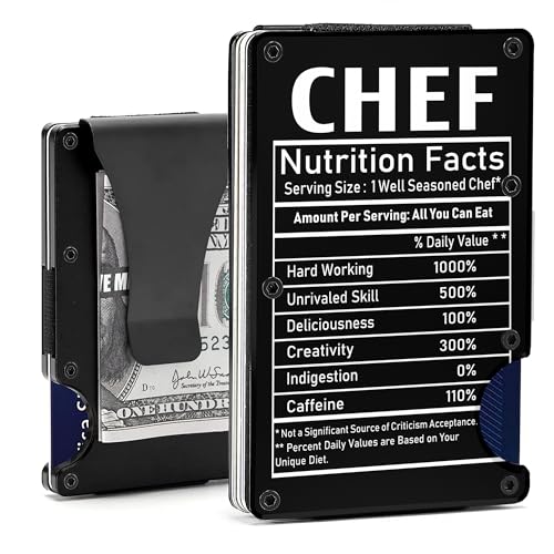 CREWZ Chef Minimal Wallet Gift - Chef Hourly Rate Money Clip - Chef Ceramic Slim Wallet - Chef Wallet - Chef Wallet Gifts - Chef Wallet3