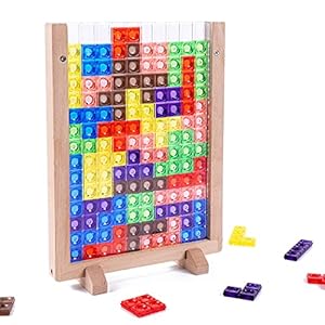 Wooden Blocks Puzzle Brain Teasers Toy, Intelligen...