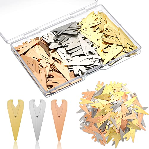 180 Pieces Metal BookDarts Bookmarks Bulk Mini Tin Brass Book Line Marker Mixed Page Marker Clips for Reading Readers Book Lovers Men Women 3 Colors