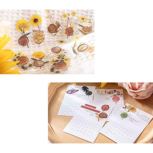 120 Pcs Wax Seal Stickers Floral Envelope Seal Stickers For Thanksgiving Wedding Party Invitation Cards Gift Packing Decor (Style1) #TOP4
