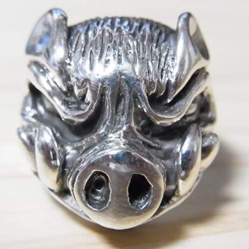 きれい WILD BOAR イノシシ925シルバーリング JO-R026 - リング(指輪)