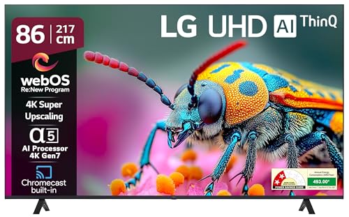 Image of LG 217 cm (86 Inches) UT80 Series 4K Ultra HD (3840 x 2160) Smart webOS LED TV 86UT80506LA