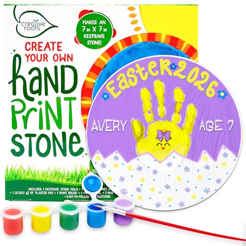 Image of Creative Roots Create Your Own Handprint Stone by Horizon Group USA