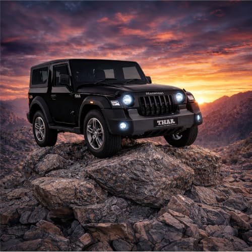 Image of Pringo Fortuner Toy Car for Kids | 1:36 Scale Diecast Pull Back Metal SUV Car | Openable Doors, Boot, Light & Sound Fortuner Toy Car for 3+ Year Boys | Gift Toy for Kids (Thar Black)