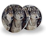 Format 30x30cm, Grosses, gut ablesbares Zifferblatt, präzises Quarzuhrwerk mit Sekundenzeiger