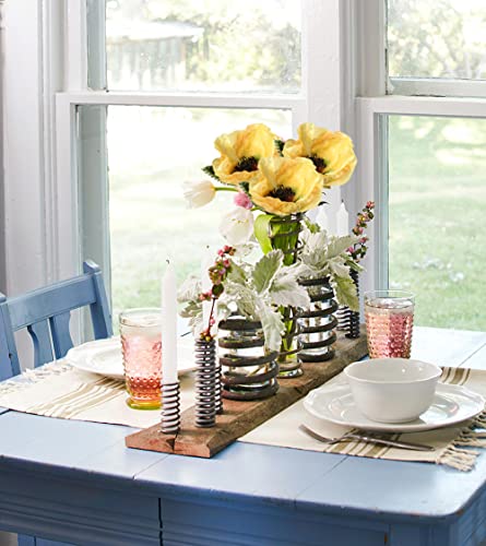 Dilatata 27 Inch Artificial Poppies Long Stem Fake Yellow Flowers Silk Flower Arrangements For Home Kitchen Room Dining Table Centerpieces Decorations- Poppies Decorations Yellow Decor #TOP4