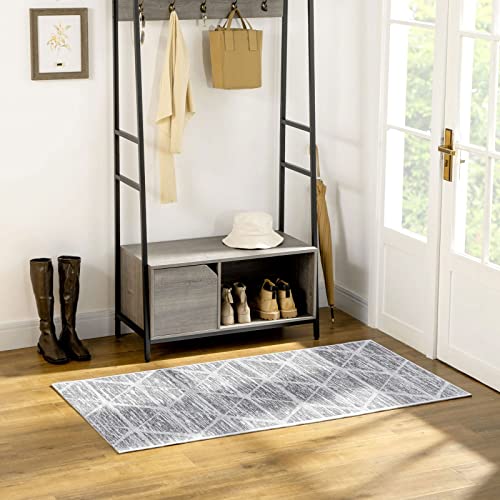 Tinyboy-hbq Carpet Runners for Hallways Non Slip Washable Runner Rugs Long Soft Kitchen runner Grey Hallway Hall Runners for Bedroom Hallways Living Room Kitchen (Ivory/Grey - Image 4