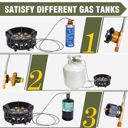 image for Bestfire Propane Burner, 72,000 BTU Single Burner Gas Stove for Outdoo