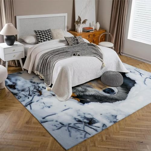 Tapis salon moderne grand format antidérapant et moquette ras
