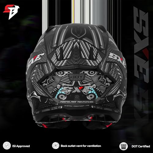 Image of Steelbird SBH-61 SXE X2 Pinlock ISI and Dot Certified Full Face Helmet for Men and with Inner Silver Sunshield