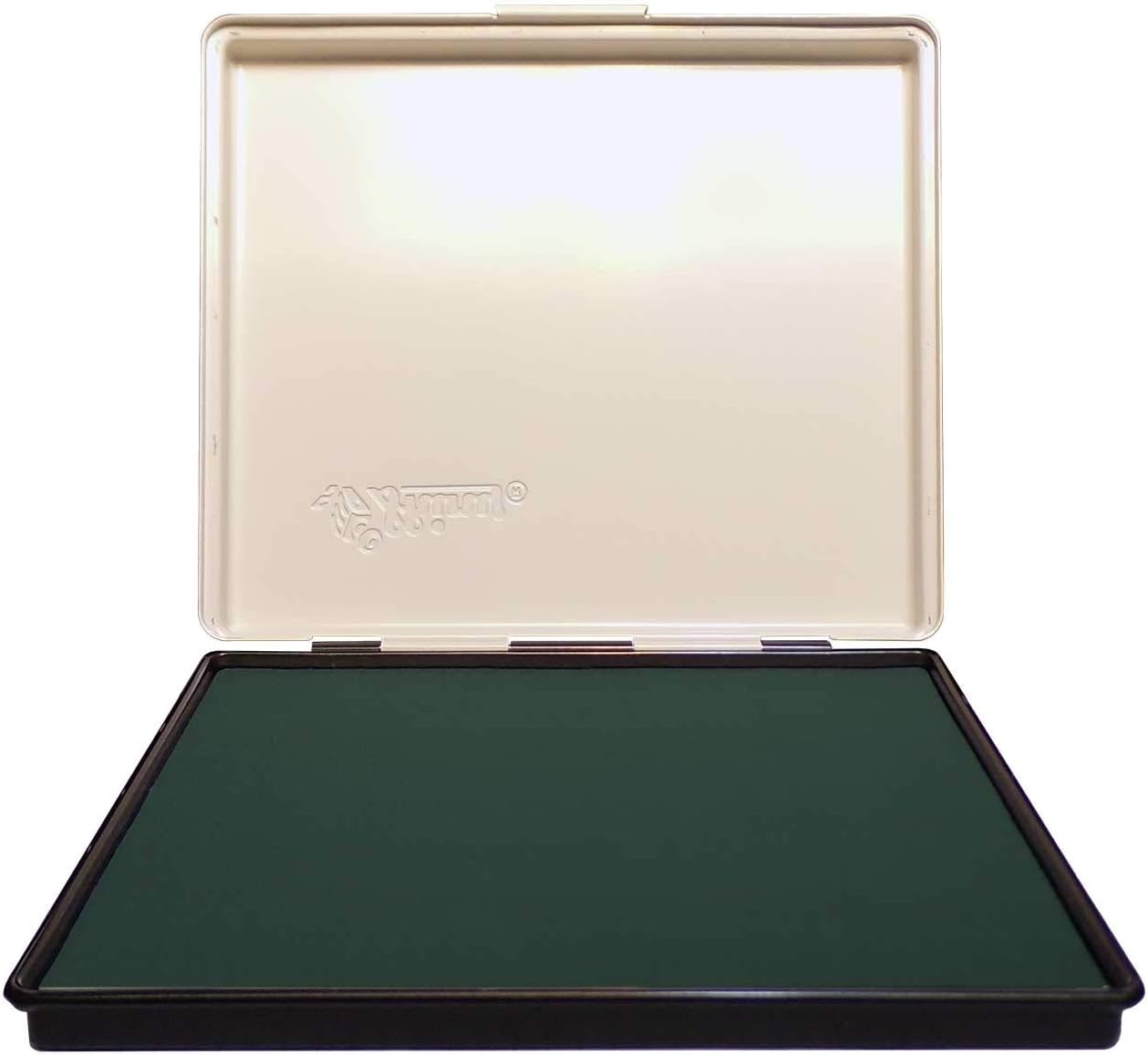 Extra Large 7'' x 8'' Industrial Rubber Stamp Ink Pad, Green