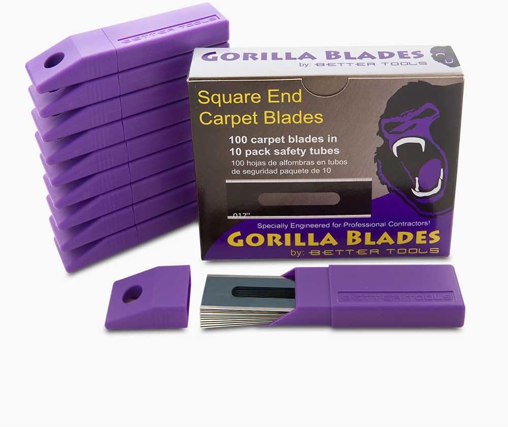 Better Tools 3G Extreme Square End Carpet Blade 100 blades/Pack 10 blades/tube