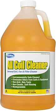 All Coil Cleaner, Universal Coil, Fan & Filter Cleaner, Non-Acidic, Eco-Friendly, Dilutable, Made In USA, 1 Gallon 90-180