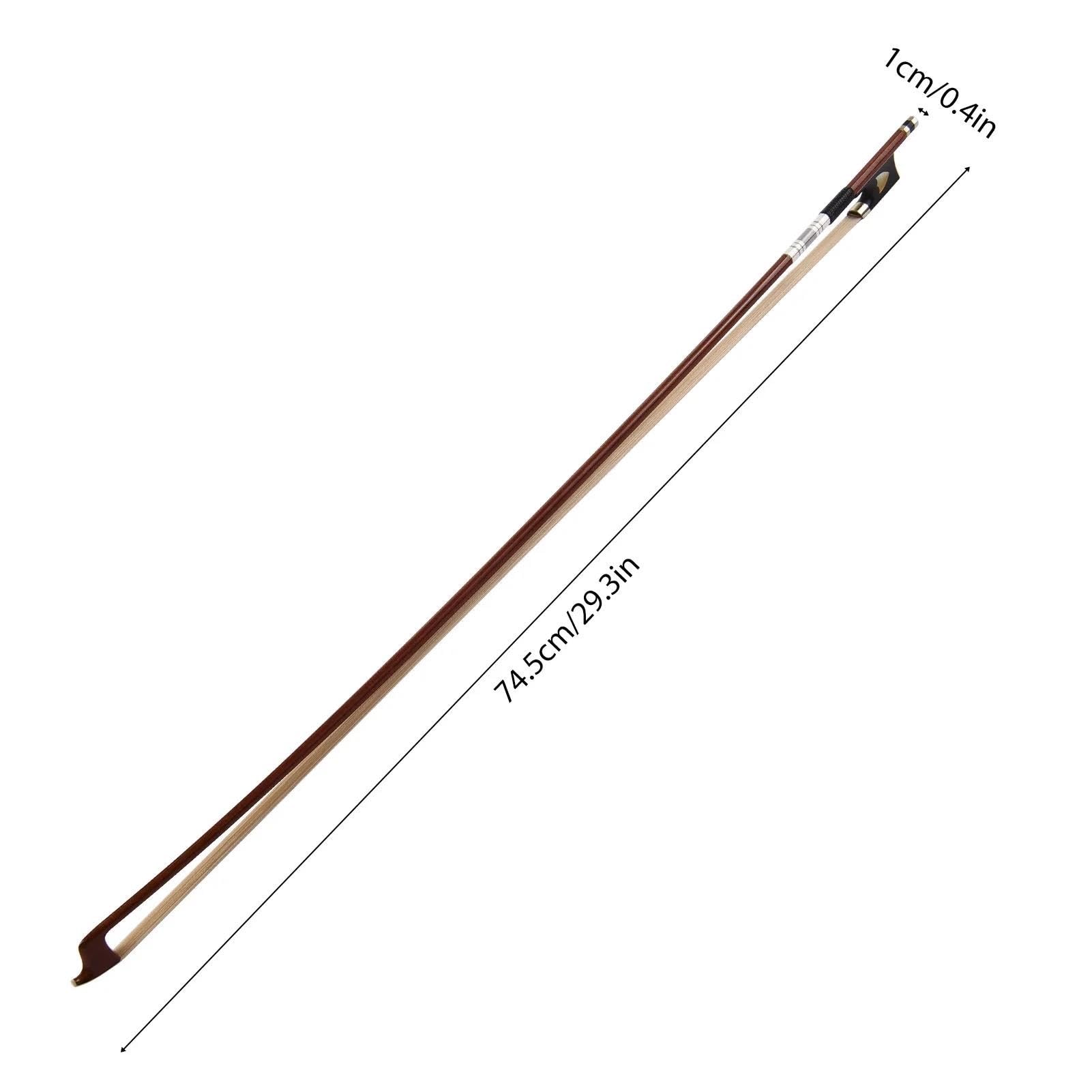Arco de violín de alto rendimiento Arcos de violín de tamaño completo 4 4 con mástil de madera y núcleo de fibra de carbono instrumento de cuerda híbrido