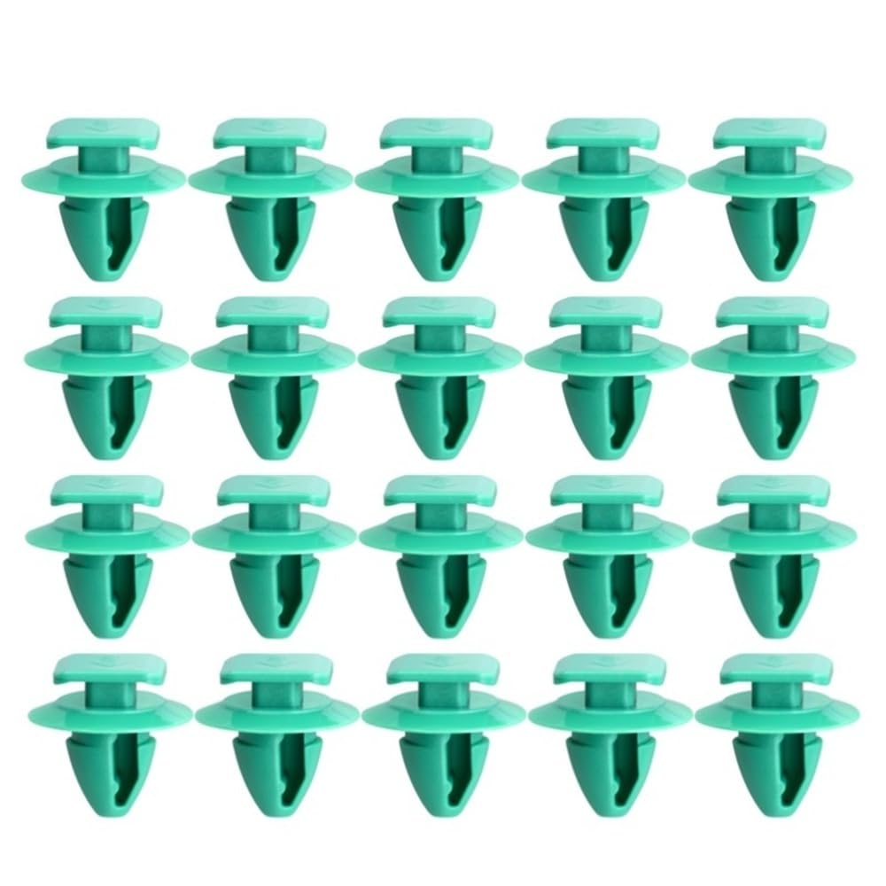 YTQMoreBNZ 20pcs OE#68241251AA 68102758AA Molding Wheel Arch Flare Trim Panel Retaining Clip For Jeep Renegade 2015-On(Green 20PCS)