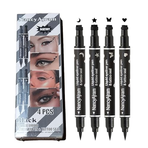 Set 4 lápices delineador líquido con sello doble punta