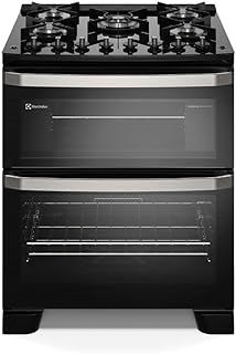 Fogão electrolux 5 bocas experience com perfectcook360 preto fe5dp