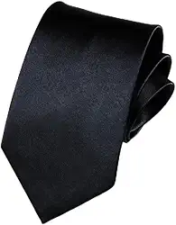 Gravata skinny clássica para homens, gravata de negócios de cor sólida de 8 cm de largura, para ternos formais profissionais e roupas de escritório