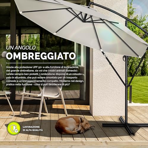 Tillvex Ombrellone da Giardino Ø 300 cm con