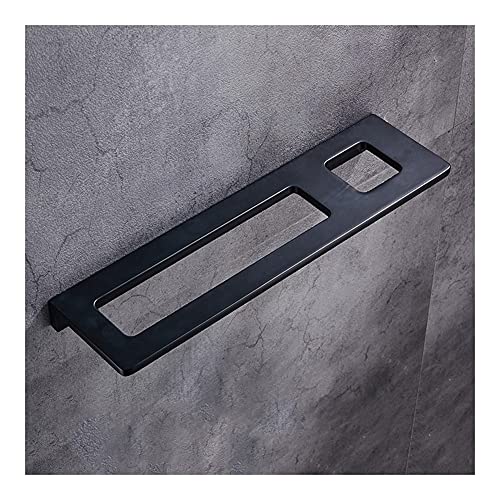 Porte-serviettes mural antirouille en aluminium avec support brosses à dents et tasse