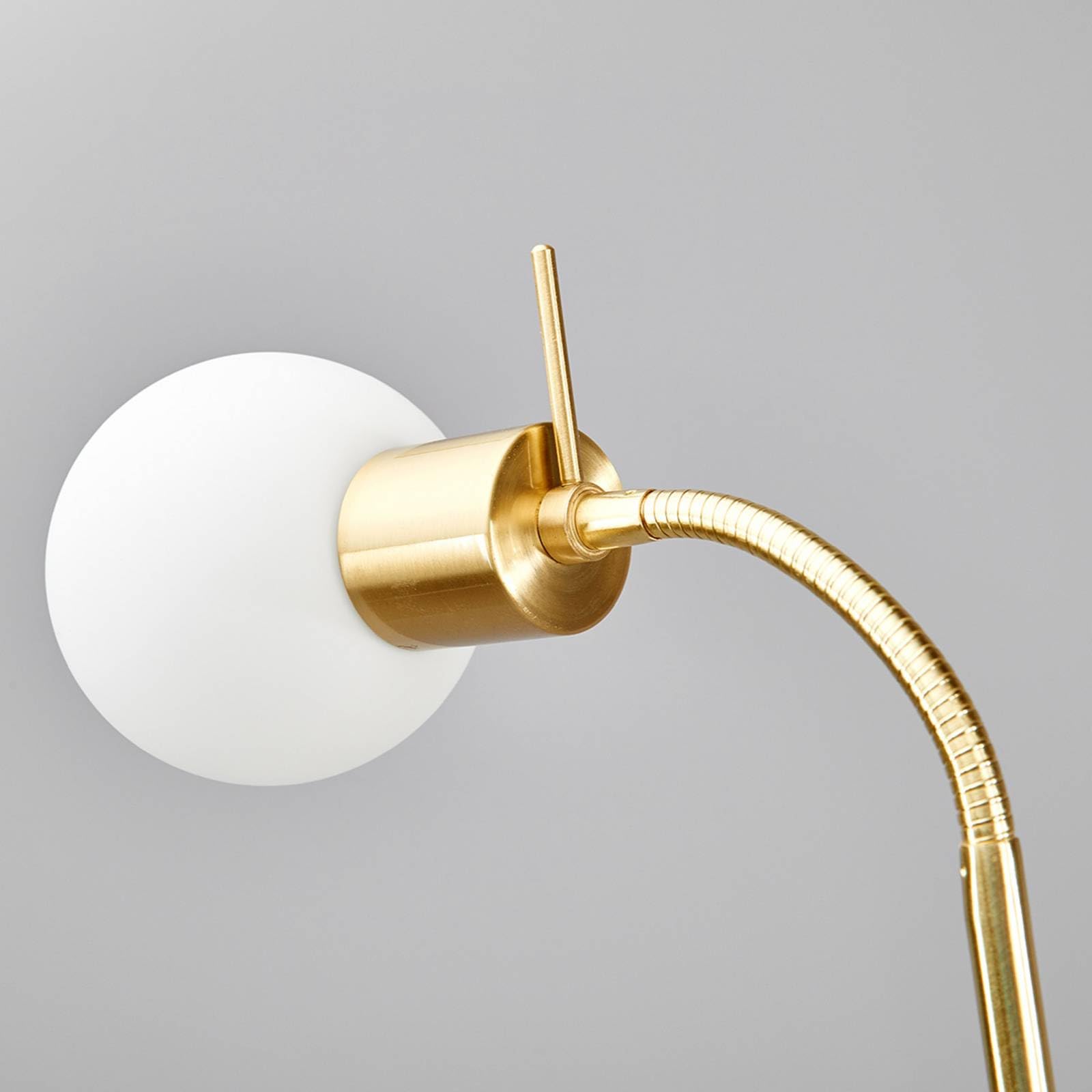 Lampada Da Terra 'Elaina' Oro - Per Soggiorno E Sala Da Pranzo Con Luce E14 - Foto 8