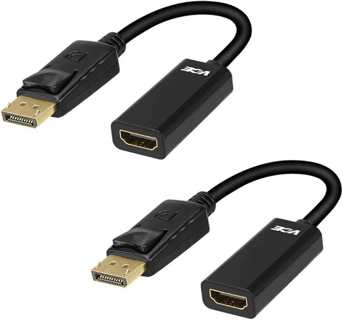 VCE DisplayPort to HDMI Adapter, DP 1.4 Male to HDMI Female Converter