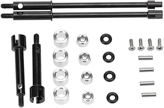 Anti-Rust 4MM Widen Wheel Hub Metal Wheel Axle Set Replacement Spare Parts for Axial SCX24 90081 AXI00001/2 1:24 RC Car Accessory Part