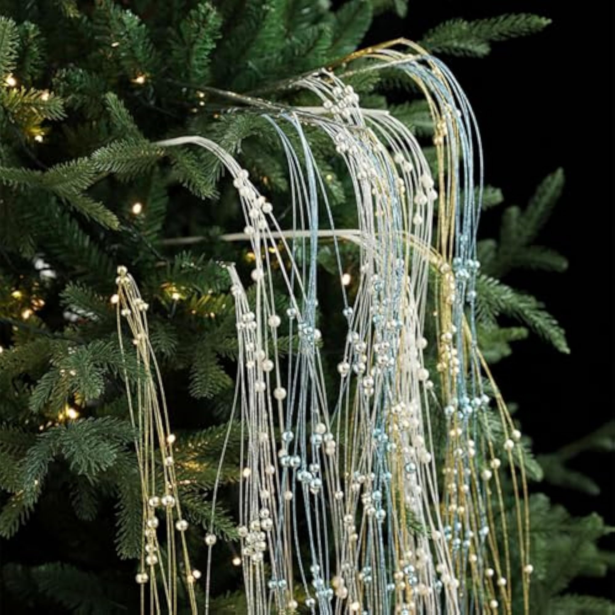Blue Xmas Chain String for Birthday and New Year Parties