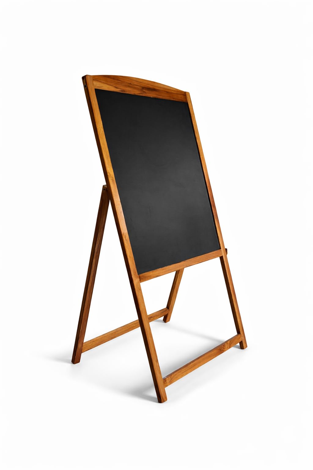 Beauty Panda Teak Wood Chalkboard Easel with Stand – Single Side A-Frame Blackboard, 67x54 cm Writing Area, 115 cm Height, Foldable Sign Board for Cafes, Shops, Restaurants & Events-image-44