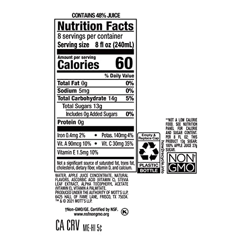 Image of Mott's, Mighty Soarin' Apple Juice, 64 Fl Oz Bottle