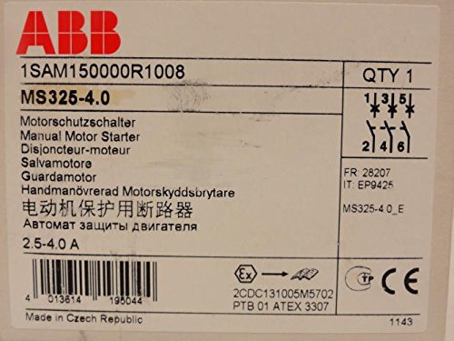 abb-entrelec MS325 – guardamotor 2,5 – 4 A