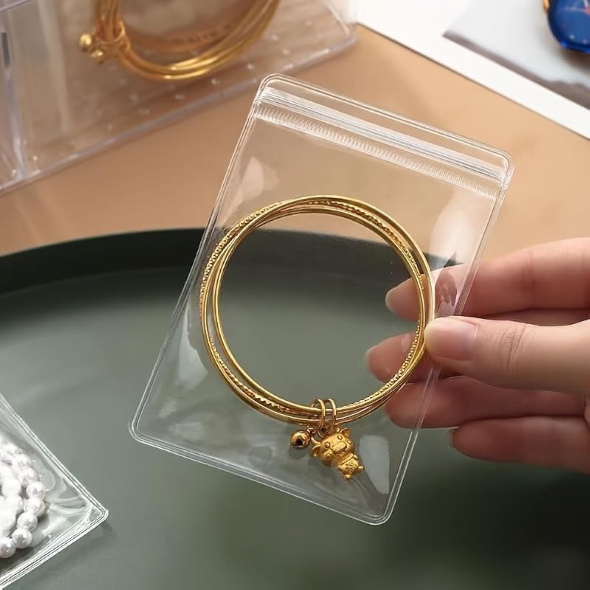 Transparent Jewelry Storage Book with 84 Grids