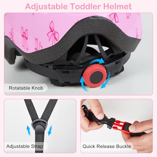 Image of Toddler Helmet, Baby Infant Kids Bike Helmet for Kids Age 1-3 /2-4 /3-5 /5-8 Adjustable Toddler Bike Helmets for Boys Girls for Scooter Skateboard Cycling